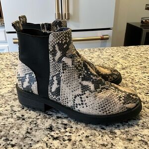 Women's Snakeskin Ankle Boots